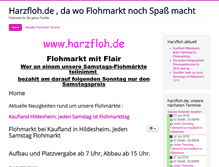 Tablet Screenshot of harzfloh.de